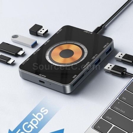 Customization Type-c Docking Station 15W Wireless Fast Charging Corporate Gifts