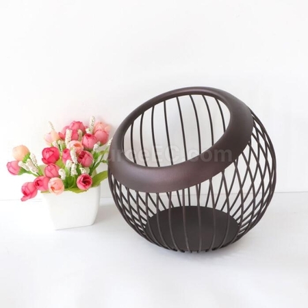 Customization Coffee Capsule Fruit Wrought Iron Storage Basket Corporate Gifts