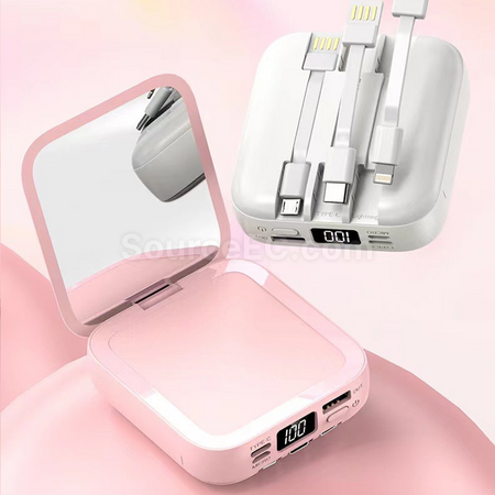 Customization Mini Makeup Mirror Power Bank Corporate Gifts