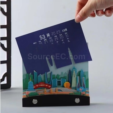 Customization Customized Paper Carving Calendar Corporate Gifts