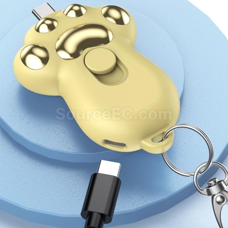 Customization Wireless Retractable Plug Keychain Mini Power Bank Corporate Gifts
