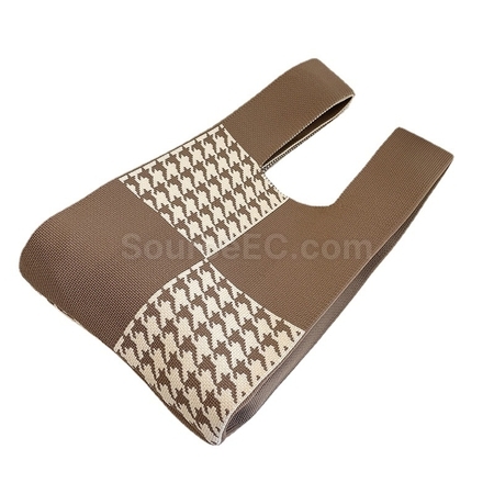 Customization Knitted Houndstooth Bag Corporate Gifts