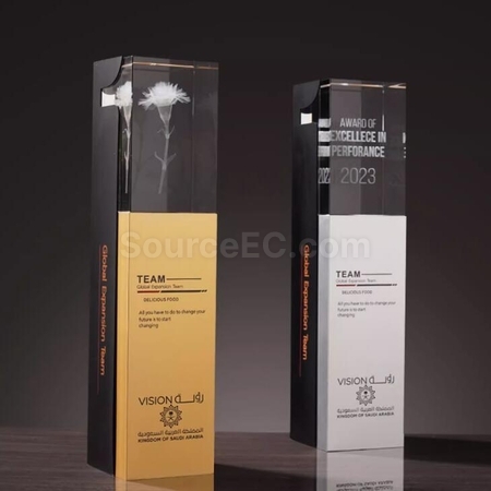 Customization Eye-Catching Metal Crystal Trophy Corporate Gifts