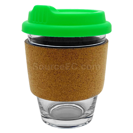 Customization Carlo Glass Coffee Cup - Cork Band Corporate Gifts