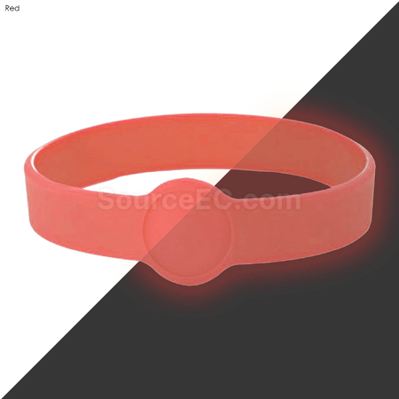 Customization Neon Glow Silicone Wrist Band Custom Design Corporate Gifts