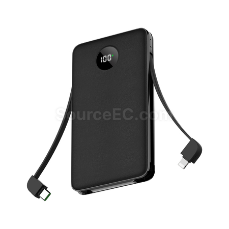 Customization Power Bank With Charging Cable Corporate Gifts