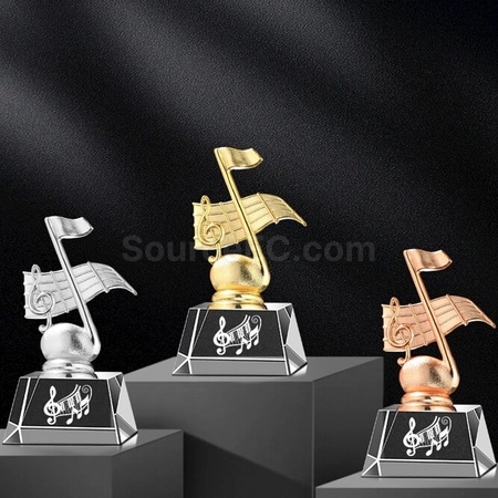 Customization Mini Music Crystal Trophy Corporate Gifts