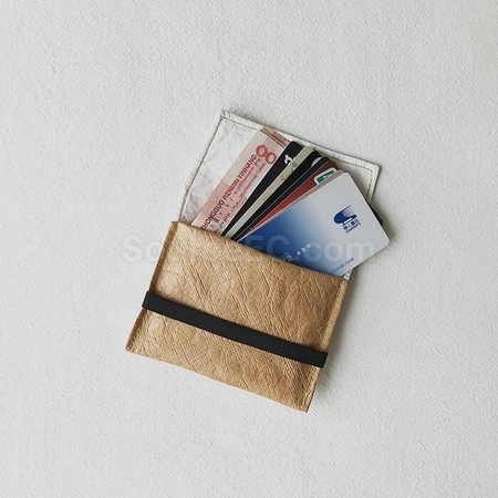 Customization Washed Kraft Paper Card Holder Corporate Gifts