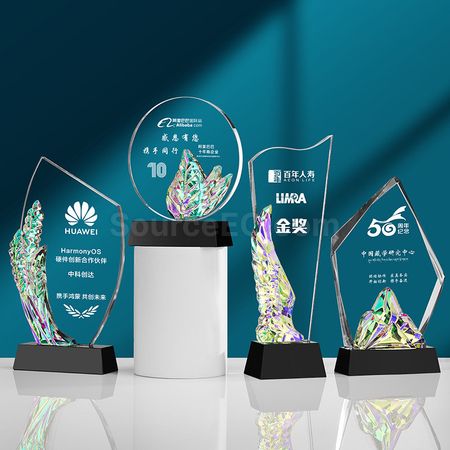 Customization Gradient Crystal Trophy Corporate Gifts