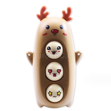 Customization Stress-Reducing Little Elk Pendant With Different Faces Corporate Gifts