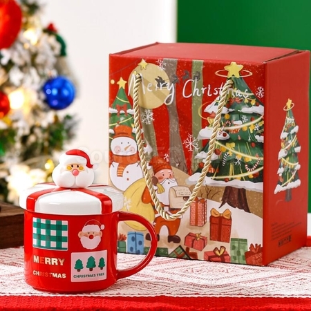 Customization Christmas Cup Ceramic Cup Corporate Gifts