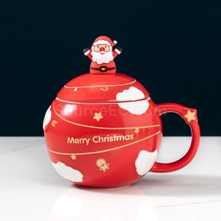 Customization Christmas Cup Ceramic Cup Corporate Gifts
