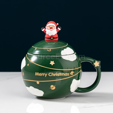 Customization Christmas Cup Ceramic Cup Corporate Gifts
