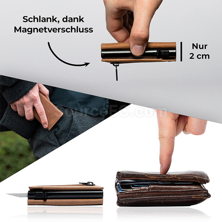 Customization Tri-Fold Anti-Magnetic Card Holder Corporate Gifts