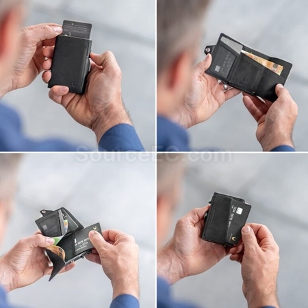 Customization Tri-Fold Anti-Magnetic Card Holder Corporate Gifts