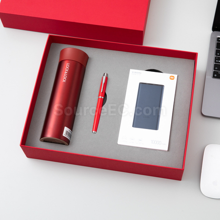 Customization Insulation Cup+Xiaomi Power Bank Set Corporate Gifts