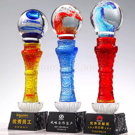 Glass Crystal Trophy