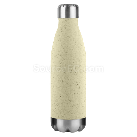 Customization 22OZ Stainless steel Bottle Cap and Bottom Bamboo Fiber PP Water Bottle Corporate Gifts