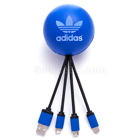 Customization Stress Ball Charging Cable Set Corporate Gifts