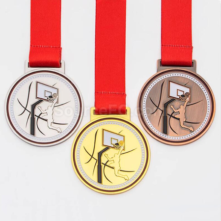 Customization Basketball Metal Medal Corporate Gifts