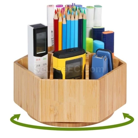 Customization Bamboo Rotating Pen Holder Corporate Gifts