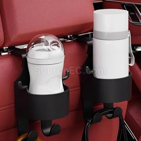 Customization Car Seat Headrest Cup Holder with Hooks Corporate Gifts