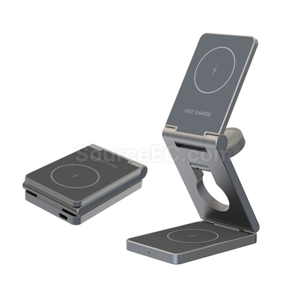 Customization Foldable Wireless Magnetic Three-In-One Charger Corporate Gifts
