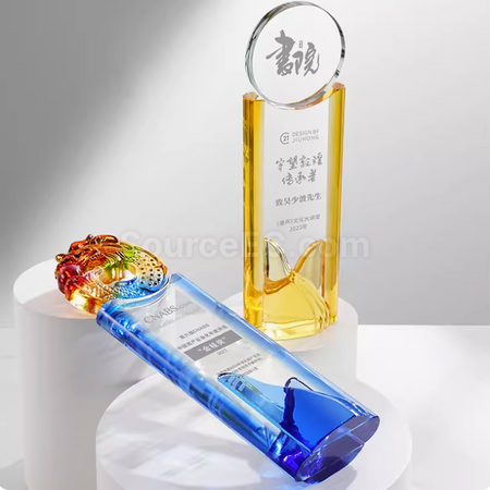 Customization Glass Crystal Trophy Corporate Gifts