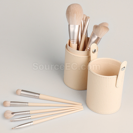 Customization Stylish Leather Brush Storage Tube Corporate Gifts