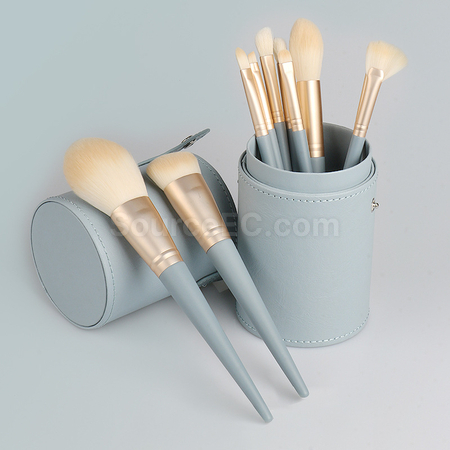 Customization Stylish Leather Brush Storage Tube Corporate Gifts