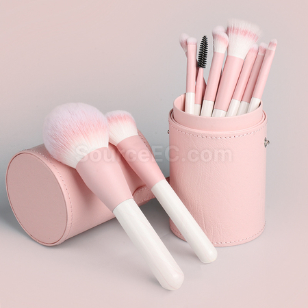 Customization Stylish Leather Brush Storage Tube Corporate Gifts