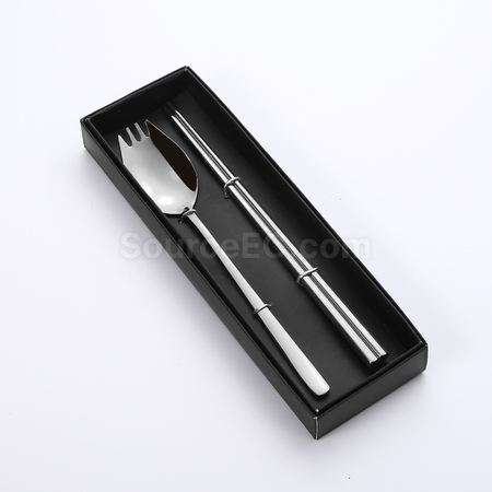Customization 2-In-1 Spoon, Fork And Chopsticks Tableware Corporate Gifts