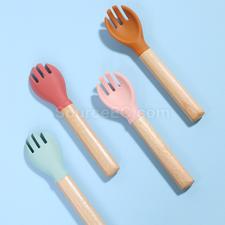 Customization Short-handled Wooden Cutlery Corporate Gifts