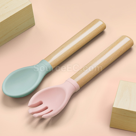 Customization Short-handled Wooden Cutlery Corporate Gifts