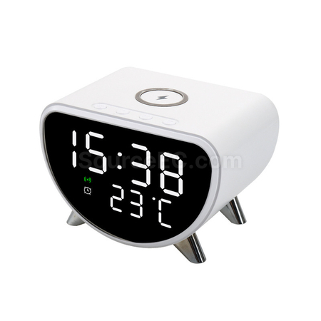 Customization Multifunctional Wireless Charging Temperature Alarm Clock Corporate Gifts