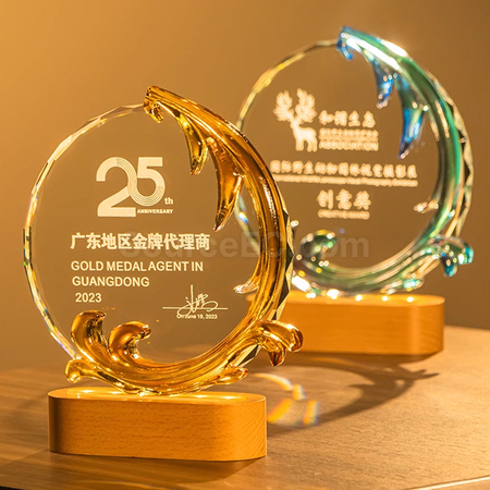 Customization Colored Glaze Trophy Corporate Gifts