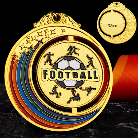 Customization Football Metal Medal Corporate Gifts