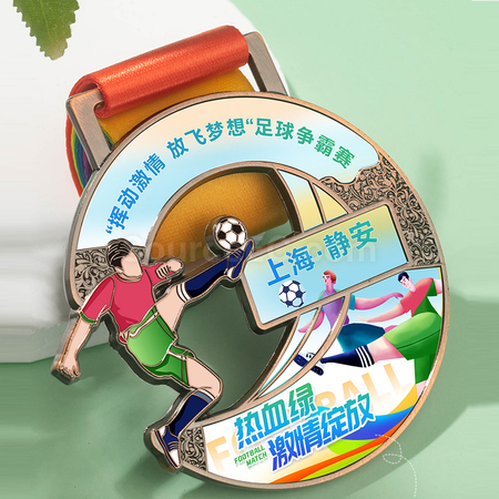 Customization Football Metal Medal Corporate Gifts