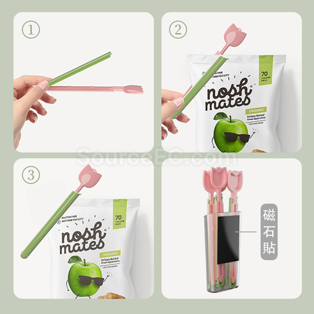 Customization Tulip Sealing Moisture-proof And Fresh-keeping Sealing Clip Corporate Gifts