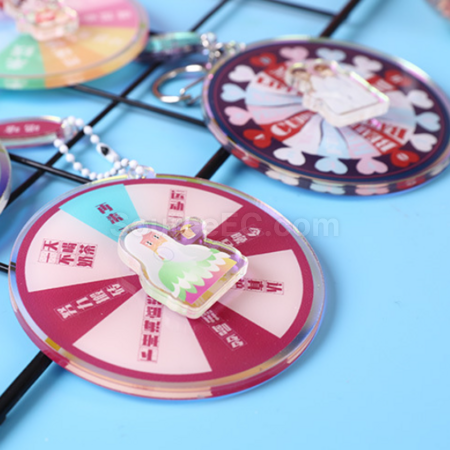 Customization Rotating Acrylic Key Ring Corporate Gifts