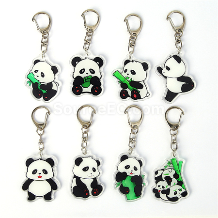 Customization Panda Acrylic Keychain Corporate Gifts