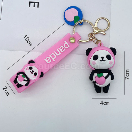 Customization PVC Panda Keychain Corporate Gifts