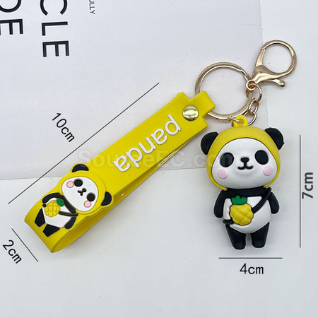 Customization PVC Panda Keychain Corporate Gifts