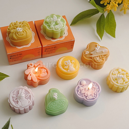 Customization Mid-autumn Mooncake Scented Candle Gift Set Corporate Gifts