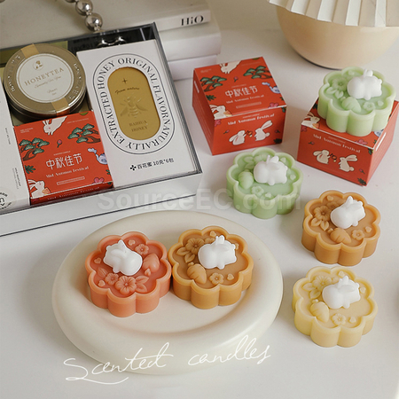 Customization Mid-autumn Mooncake Scented Candle Gift Set Corporate Gifts