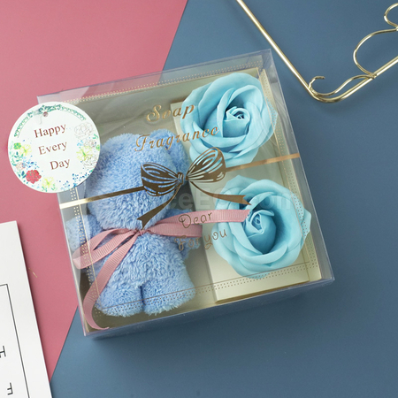 Customization Rose Soap Flower Towel Gift Box Corporate Gifts