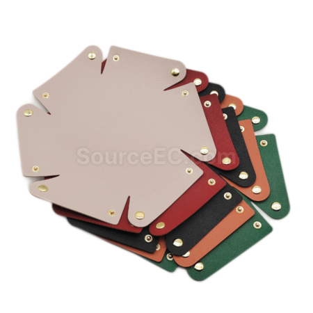 Customization Circular PU leather storage box Corporate Gifts