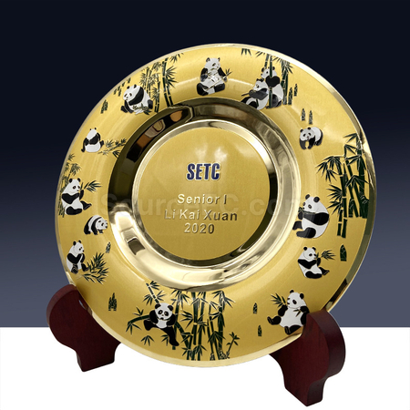 Customization Panda Silver Plate Corporate Gifts