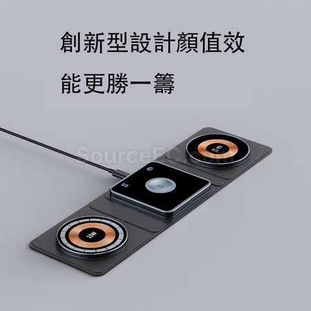 Customization Folding Magsafe Transparent Magnetic Wireless Charging Corporate Gifts