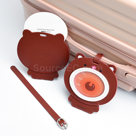 Customization Cartoon PU Luggage Tag Corporate Gifts